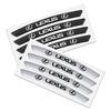 4pcs Aluminum Car Styling Wheel Rims Racing Stickers Badge Decor For Lexus LS LC RZ IS350 ES300 GS350 CT200h GX460 LX570 RX500h