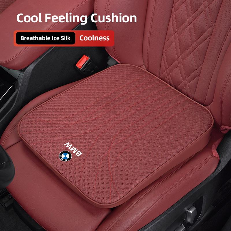 HVHE9 Ice Silk Car Seat Cushion 6CM Thick Sponge Pad For BMW X1 X2 X3 X5 X4 X6 X7 G30 G20 G32 G11 G12 F40 F30 F20 F10 F34 F07 F44 F45