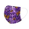 10PCS Adult Leopard Print Plus Butterfly Three-Layer Disposable Protective Mask