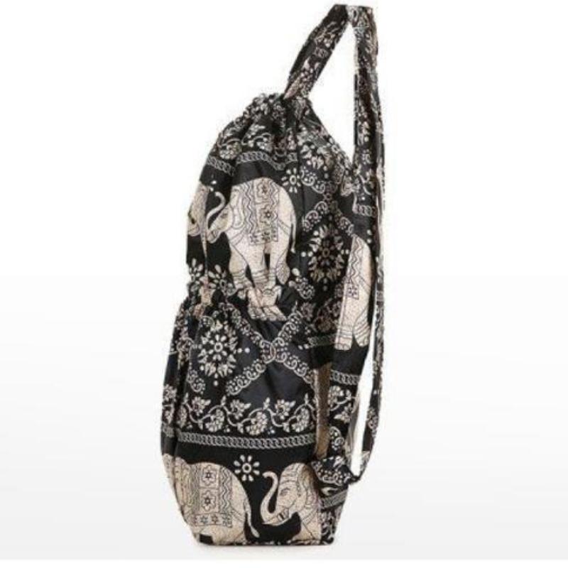 Drawstring Backpack Waterproof Lightweight Fitness Women's Drawstring Shopping Bag Folding Travel Sport Simple Backpack