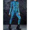 Взрослый мышечный костюм с цветным узором, костюм для косплея, спандекс, костюм Зентай, боди для вечеринки на Хэллоуин, спортивный комбинезон с высокой талией