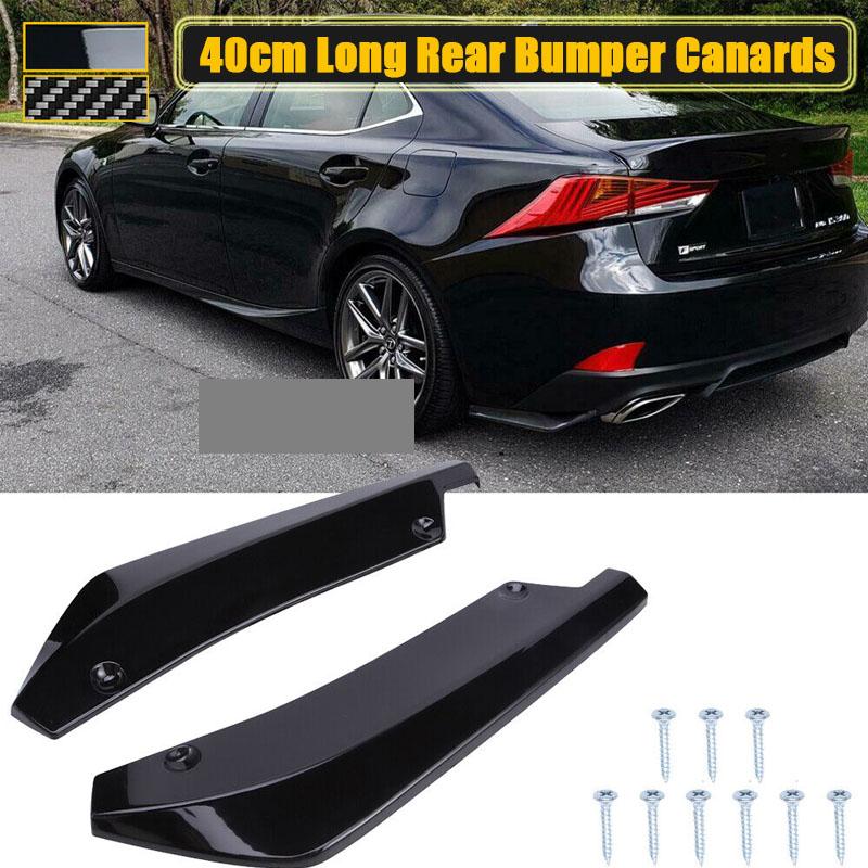 40 см разветвитель заднего бампера, боковой спойлер Canards, накладка, наклейка, универсальная для Lexus IS 250 IS300 IS350 F, спортивный автомобиль