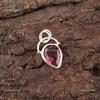 Pear Rhodolite Gemstone 925 Silver Artisan Ethnic Engagement New Pendant Jewelry PP-56-9