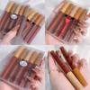 Five-piece Lip Glaze Set Matte Mist Velour Lip Mud Moisturizing and Hydrating Lip Balm Waterproof Lipstick Non-stick Cup Lasting Set Makeup for Women