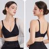 Seamless Soft Support Postpartum Nursing Bra Gathered To Prevent Sagging Feeding Fixed Cup Large Breast Lift Maternity Bra