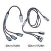 USB Splitter Cable USB2.0 Male to 3 Port Female Multiple USB Port Extender Cable for Data Transfer Power Charging