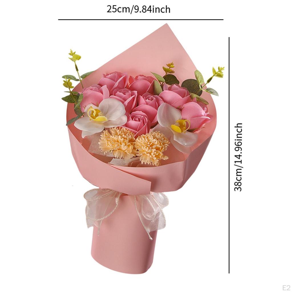 Букет из мыльных роз, элегантный романтический декор для годовщины церемонии