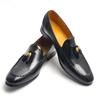 Fashion Men's Handmade Genuine Leather Loafers Premium Dress Shoes Comfortable Slip-On Business Casual Shoes for Party & Formal Oxford