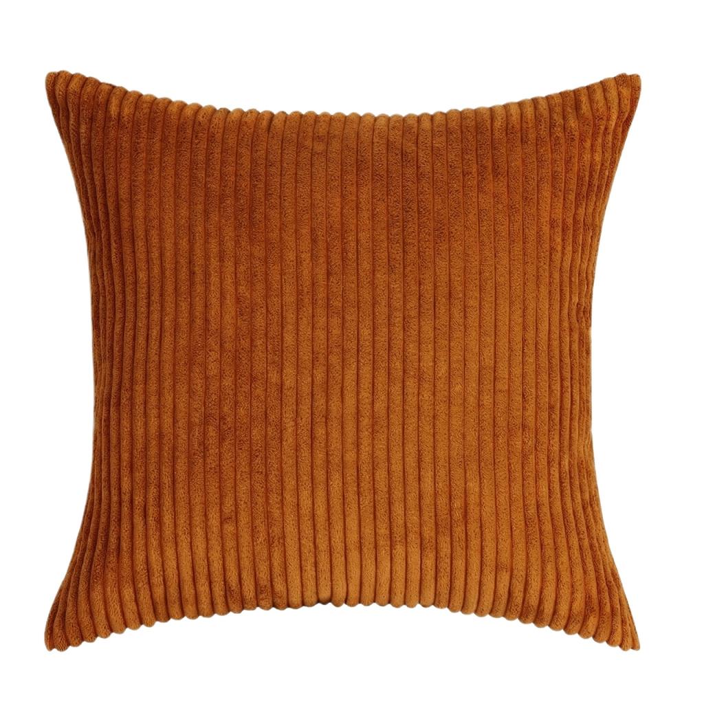 Fine Stripe Corduroy Throw Pillow Cover For Living Room Sofa