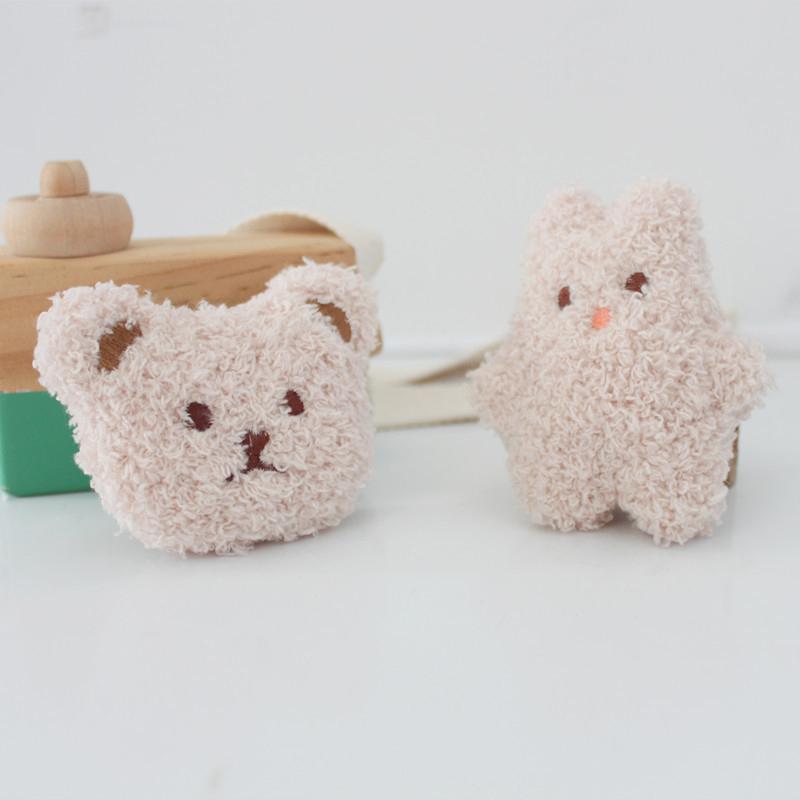 Милая мультяшная плюшевая брошь в виде медведя для девочек, одежда, бейджи, рюкзаки, кулон