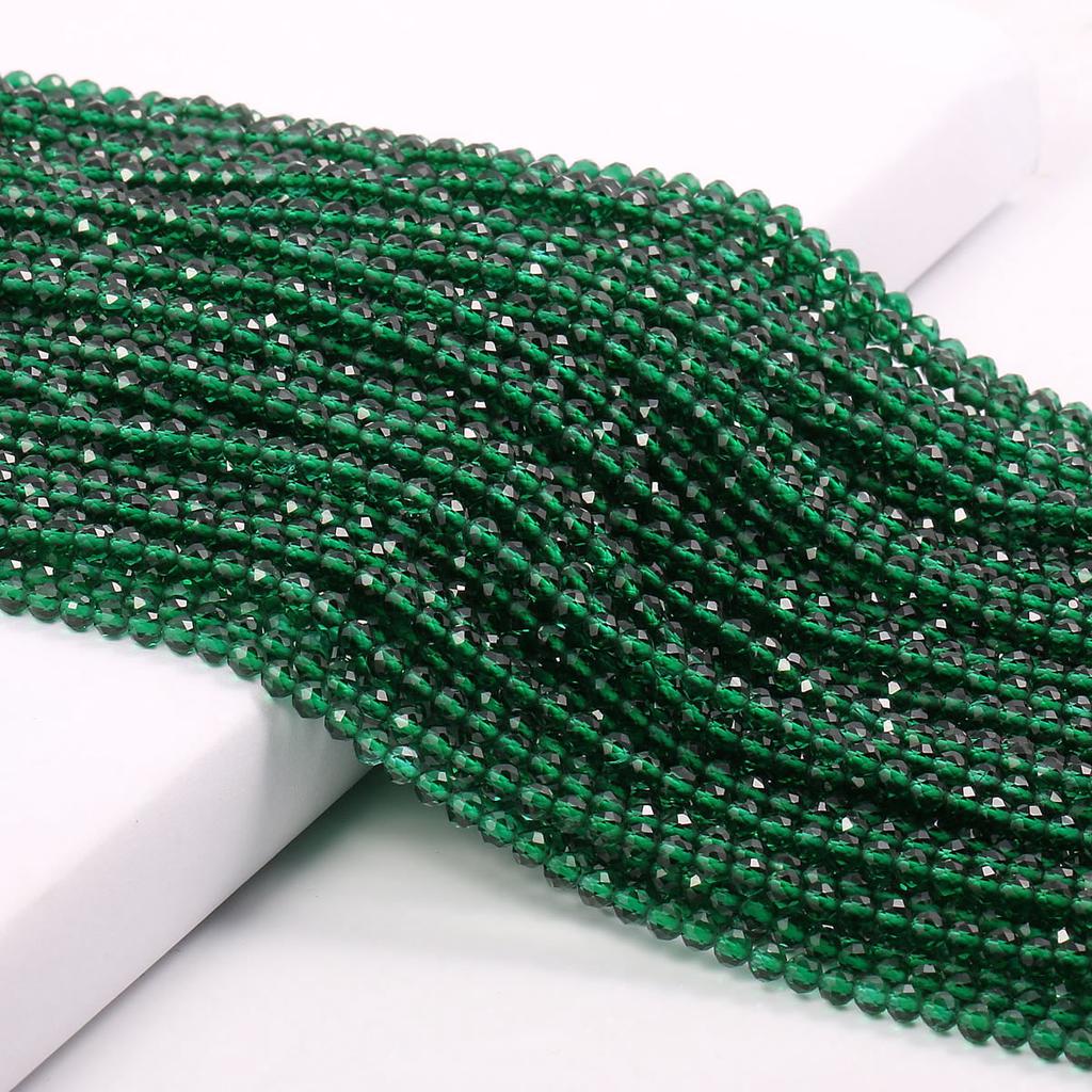 Small Beads Natural Stone Beads Tourmaline Sapphir 2,3,mm Section Loose Beads for Jewelry Making Necklace DIY Bracelet (38cm)