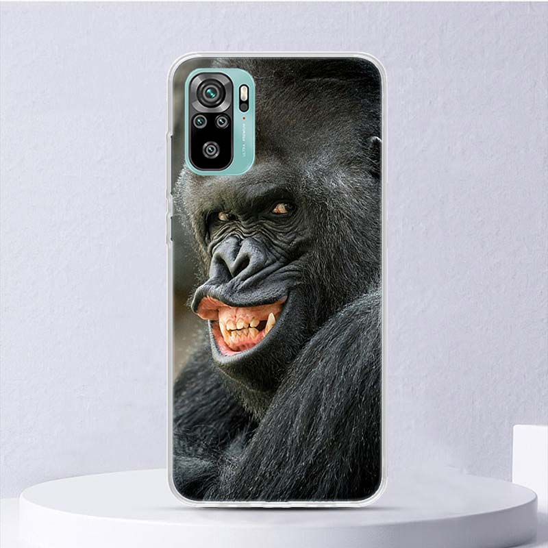 Мемные обезьяны Мягкий чехол для Xiaomi Redmi Note 14 14S 13 12S 11S 10S 12 11 10 Чехол для телефона 11T 11E Pro Plus 9 9S Корпус Coque