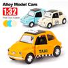 1/32 ретро такси модель автомобиля сплав миниатюрная игрушечная машинка литая коллекция транспортных средств детские игрушки для детей подарок на детский день