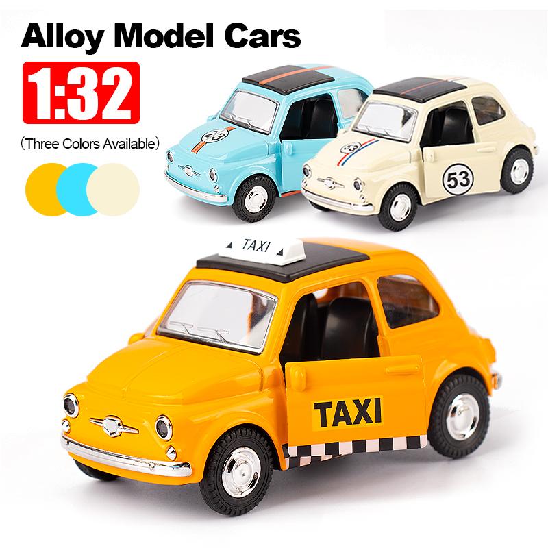 1/32 ретро такси модель автомобиля сплав миниатюрная игрушечная машинка литая коллекция транспортных средств детские игрушки для детей подарок на детский день