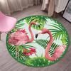 Pink Flamingo Pattern Round Rug – Non-Slip Floor Mat for Bedroom, Living Room, Bathroom, Kitchen, Nordic Home Decor