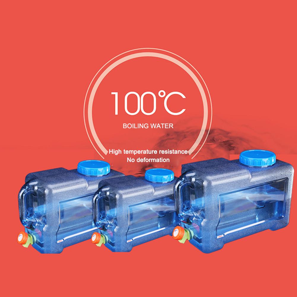 18/20/22 л Емкости для хранения воды Пищевой канистр для чистой воды Большой вместимости с краном Аксессуары для улицы для пеших прогулок рыбалки