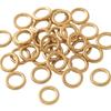 Бесшовное соединительное кольцо из нержавеющей стали с золотым покрытием для DIY-украшений - Аксессуары для ожерелий и браслетов