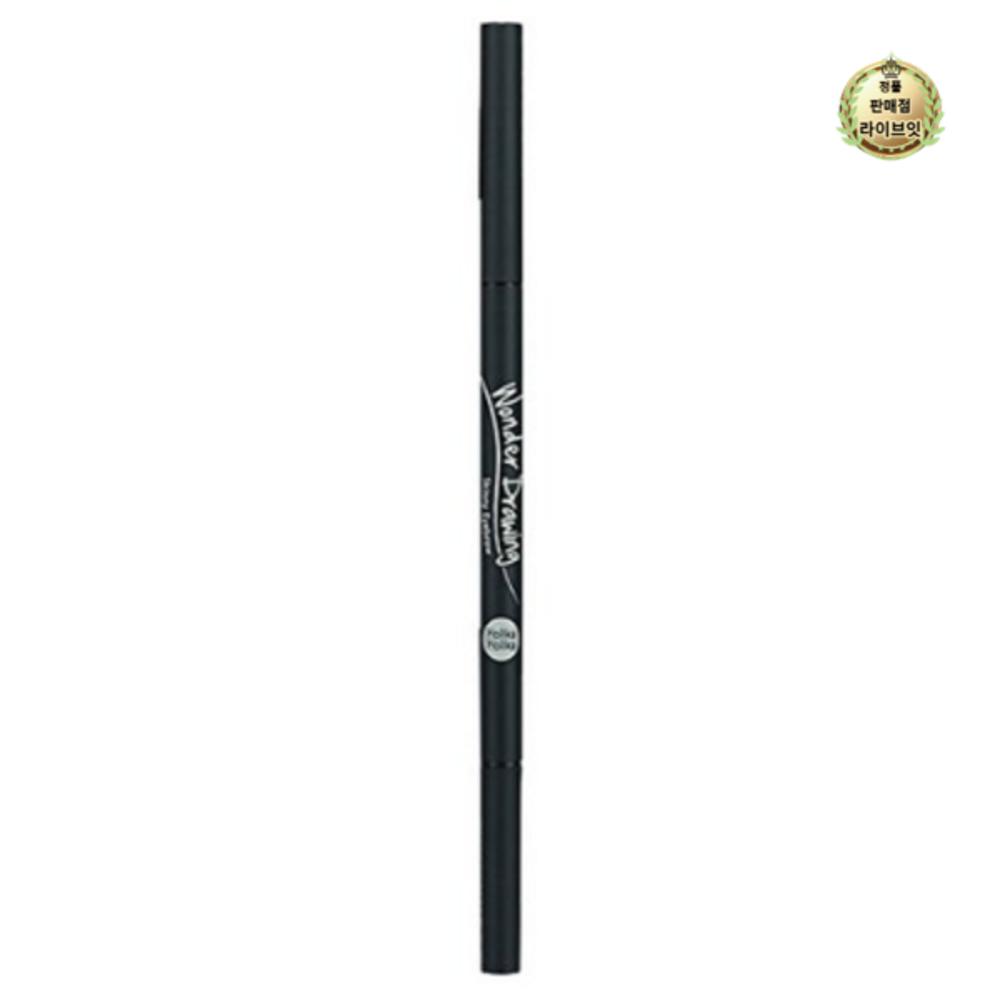 HOLIKA HOLIKA Карандаш для бровей Wonder Drawing Skinny, 01 Пепельно-черный, 2 шт.