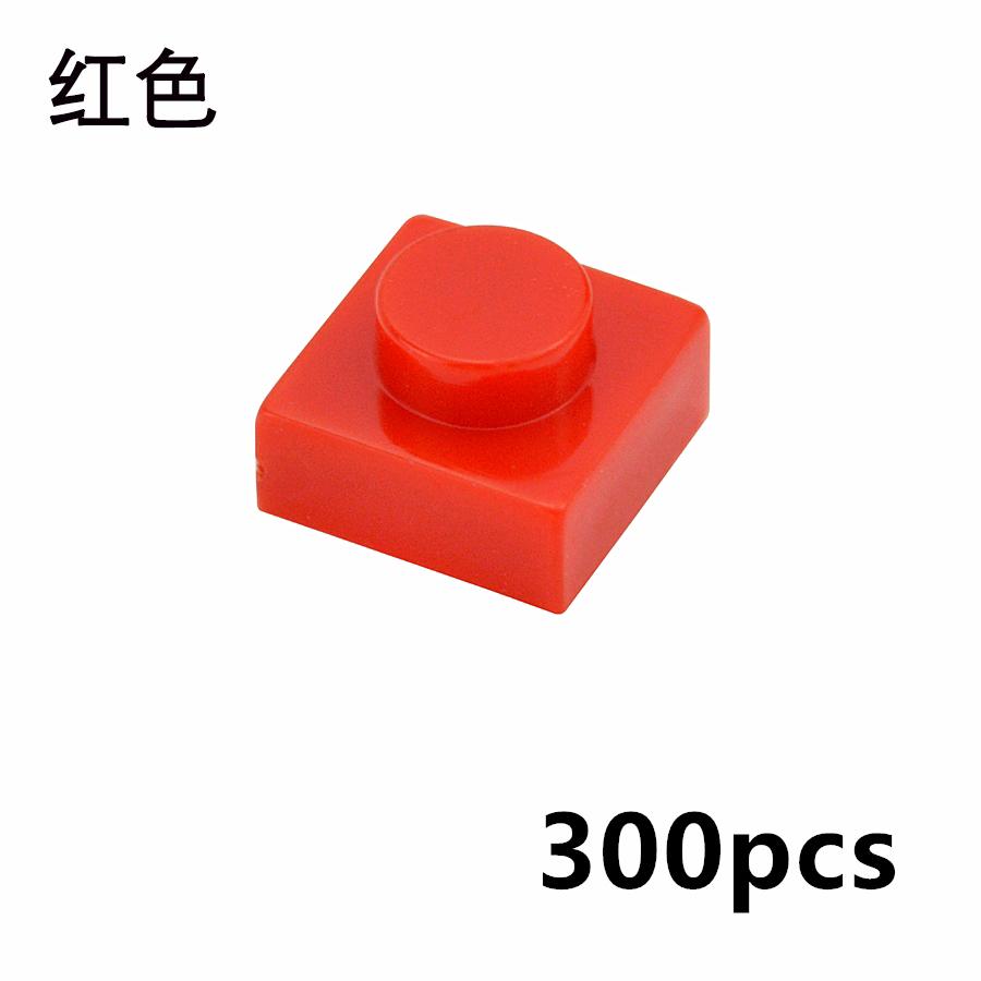 300 шт. Конструктор для самостоятельной сборки, тонкие элементы 1x1, точки, развивающие игрушки-конструкторы для детей, совместимые по размеру с кубиками 3024