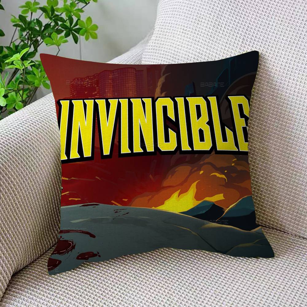 Hero Anime IInvincible Cartoon Personalized Pillow Cover Kids Bedroom Wild Party Decor Pillowcase Kid Birthday Shower Gift