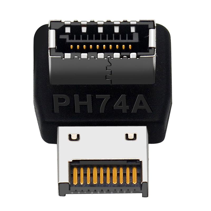 USB 3.1 Type-E 90-градусный адаптер, разъем-расширитель для передней панели Type-C, адаптер-разъем для материнской платы ПК, штекер