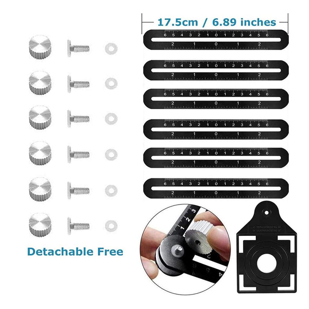 Локатор отверстий для керамической плитки Универсальный резак для отверстий с позиционирующей перфорацией Многофункциональный высокоточный кирпичный артефакт Шестикратная линейка