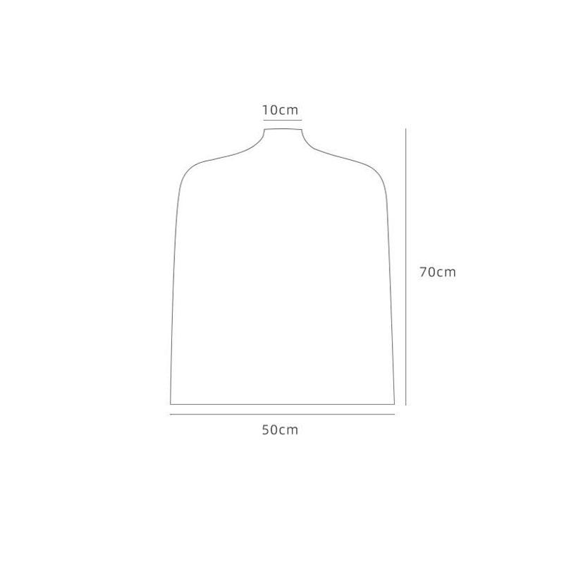 10 Pcs/Lot Coat Dust Cover Translucent Half-body Dust Cover Household Hanger Wardrobe Hanging Bag PVC Suit Shirt Storage Bag