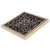 Floor Drain Antique Copper Shower Drain Kit for Home Hotel Bathroom Toilet 10x10cm