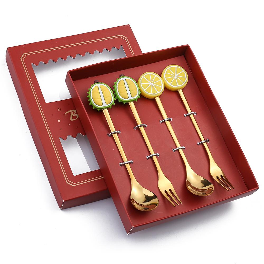 HANYANG 410 Stainless Steel Cutlery Home Hotel Use Cute Spoon Fork Western Cutlery