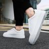 Hot Sale Black Leather Men's Casual Shoes Plus Size 48 Classic Low Cut Skateboard Shoes Men Comfortable Social Sneakers Male