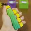 Quiet Fidget Buttons for Work 5-Key Spiky Clicker Toy, Portable Finger Press Stress Relief Desk Hand Plastic Sensory Gadgets Exercise Toy Adults