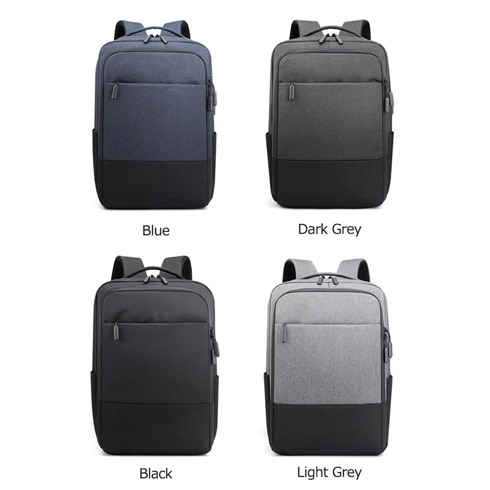 15.6 inch Large Capacity Computer Backpack Oxford Cloth Business Bag Outdoor Leisure Travel Bag with External USB