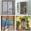 Mesh Screen Door Frame, 80x195cm, Simple Screen Door Curtain, Insect Repellent, Mosquito Repellent, Full Frame, Easy Installation, Keeps Mosquitoes Ou