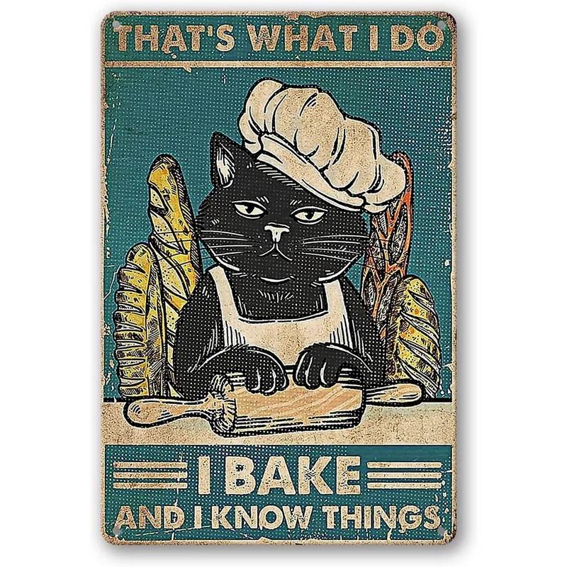 Смешной декор для кошек Металлические жестяные таблички Я делаю что хочу Милые кошки Постеры Настенное искусство Знак для эстетики Ванная комната Сад Домашнее украшение