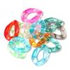 20pcs Ins Retro Rainbow Buckle Acrylic Long Chain Beads For Men Women Curb Cuban Link  Jewelry Making DIY Bracelet Necklace