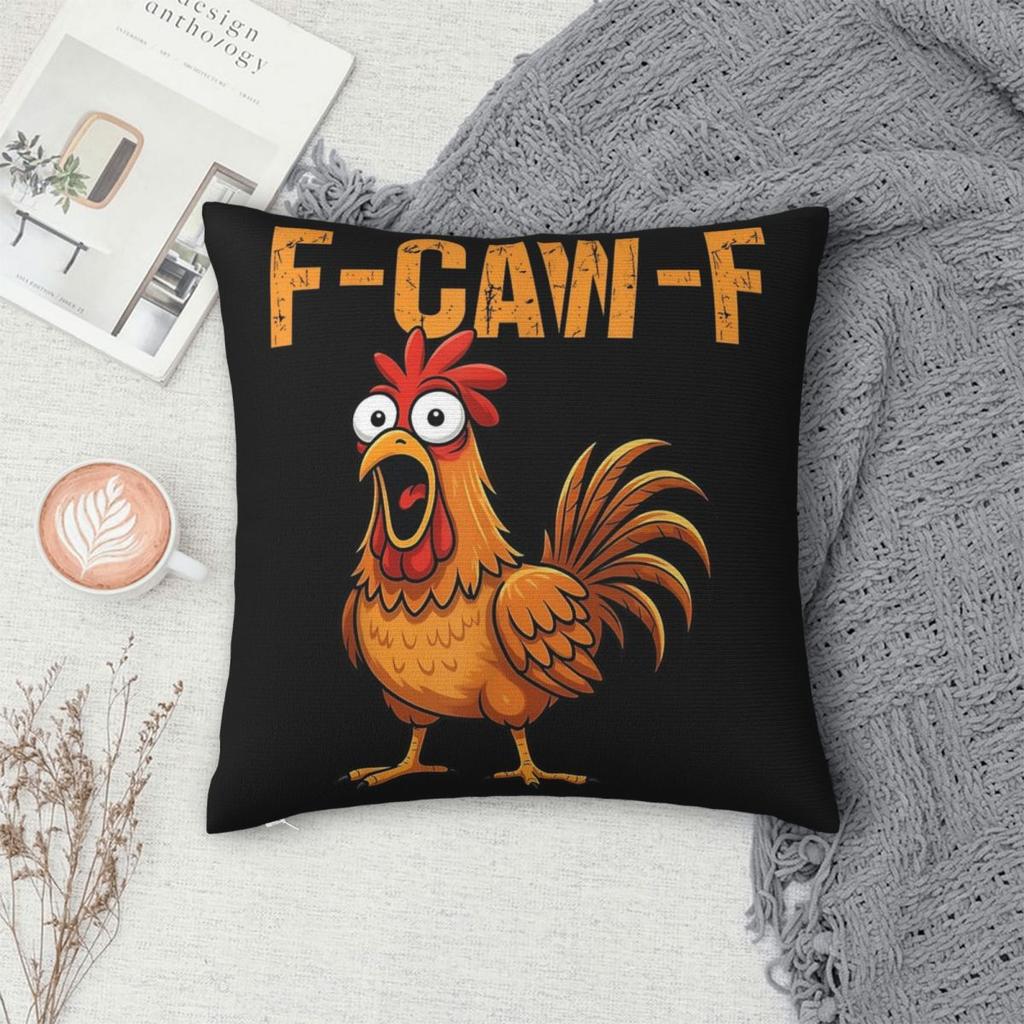 Новый Стиль Постель Забавная F-Caw-F Курица FCAWF Декор Наволочки Мерч Чехлы на Подушки Квадратные Разные Размеры