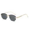Fashion Brand Luxury Designer Sunglasses Women Rimless Vintage Small Trendy Shades Glasses Outdoor Travel Party Sunglasses