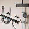 Душевой набор 4 в 1 из нержавеющей стали, в виде клавиш пианино, система душа с умным контролем температуры, бытовой душевой набор для ванной комнаты