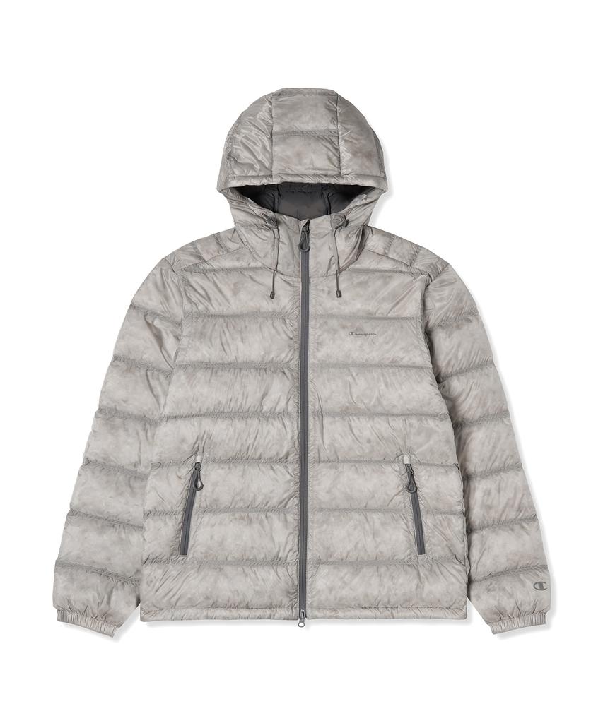 Champion 2-Way Hooded Light Down Jacket Light Grey