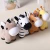 Stuffed Animal Giraffe Pendant Horses Plush Donkey Small Doll Lovely Horse Key Ring Kids Toy