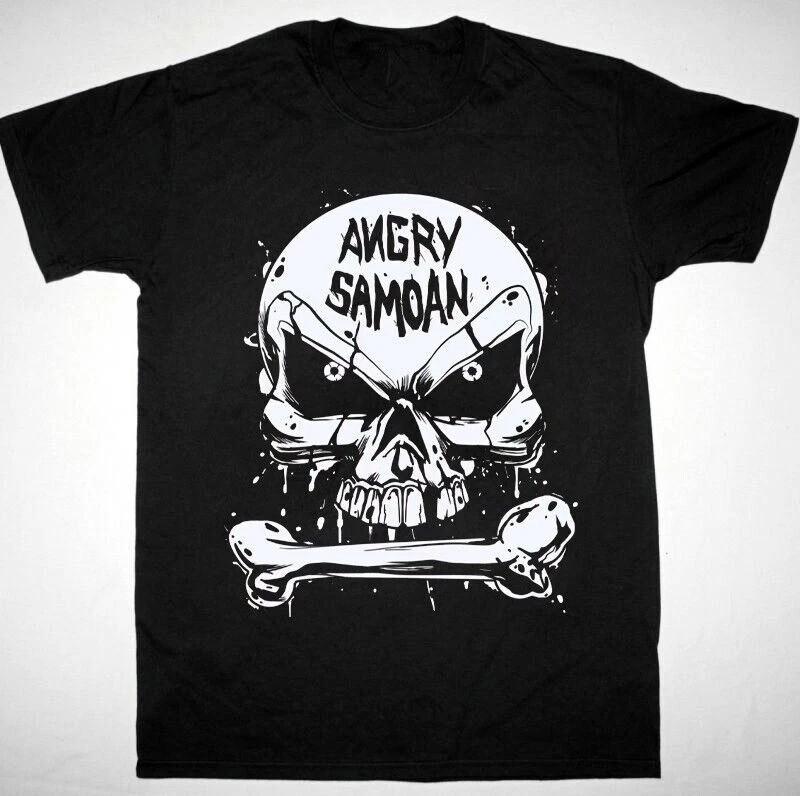 Новая Музыкальная Футболка Группы ANGRY SAMOANS Классическая Черная Унисекс S-5XL BL1778 Унисекс Футболка