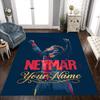 Neymar Dreams Football Legend Customizable Name Area Rug Design for Dormitory Kitchen Outdoor Dining Room Antislip Carpet Decorate Offices