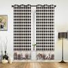 Шторы в клетку Country Star Berry Retro Black для гостиной, кухни, оконные шторы, роскошные шторы для спальни, детей