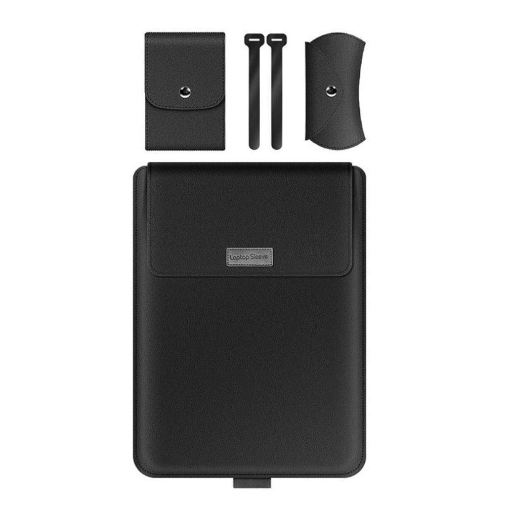 Утолщенная сумка-чехол 5-в-1 для ноутбука, без магнитов, для 13,3/14-дюймового ноутбука, с подставкой, легкая, большая вместимость