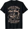 Футболка Hot Speed Shop – Графическая футболка с принтом «Бензиновые гонки»