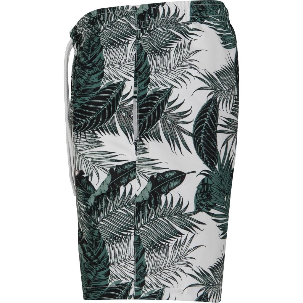 Urban Classics Mens Palm Leaf Swim Shorts