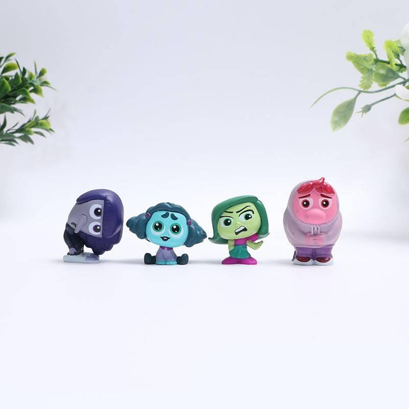 Миниатюрные фигурки эмоций из мультфильма «Головоломка» из ПВХ, коллекционные игрушки, забавные и красочные дизайны