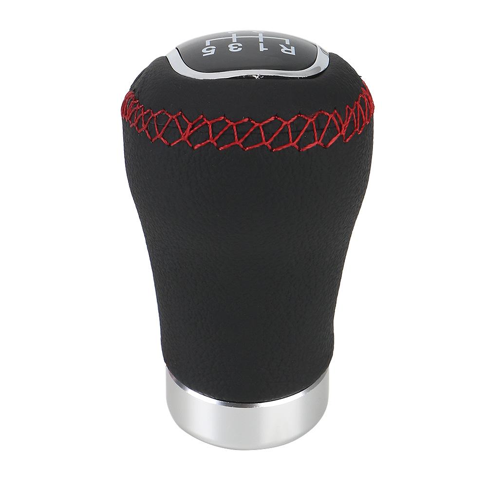 Gear Shift Knob Universal 5/6 Speed Shifter Lever Car PU Leather With Gear Knob Replaceable Cap Cover Manual Transmission