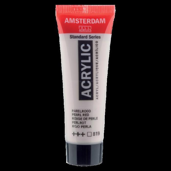 Peinture acrylique en tube - Rouge de perle - 819 - Amsterdam - 20ml