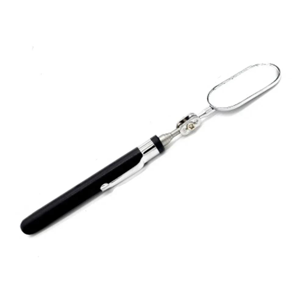 Reliable Inspection Mirror with Bright LED Lights and Extendable Telescopic Handle Perfect for Mechanic Work and Repair